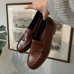 Jenni Kayne Croc Embossed Loafer